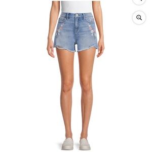 High rise jean shorts